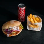 Döner Kebab - Csirkehússal, menüben (hasábburgonya + 0,33 l üdítő)