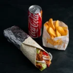 Dürüm Kebab - Csirkehússal, menüben (hasábburgonya + 0,33 l üdítő)